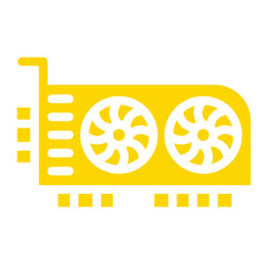 Graphic card Vector Icon Design Illustration