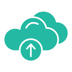 Cloud Upload Vector Icon Design Illustration