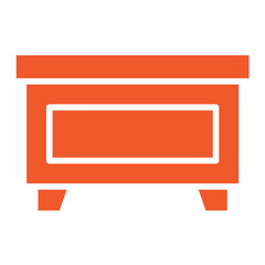 Desk Vector Icon Design Illustration