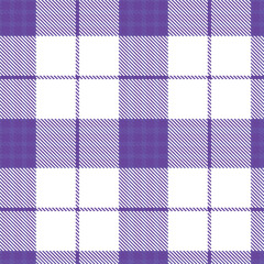 Modern Seamless Tartan in Vivid Bluey Purple tones Textile Design