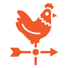 Weather Vane Vector Icon Design Illustration