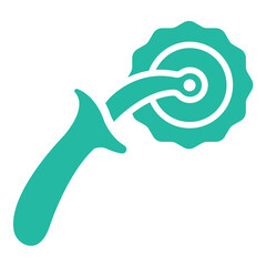 Pizza Cutter Vector Icon Design Illustration