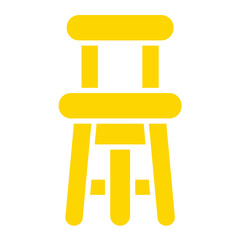 Bar Stool Vector Icon Design Illustration