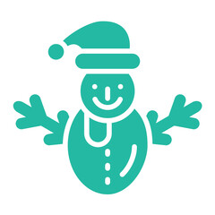 Snowman Vector Icon Design Illustration