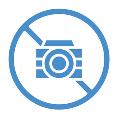 No Camera Vector Icon Design Illustration