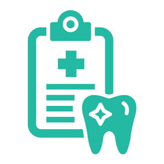 Dental Record Vector Icon Design Illustration