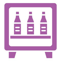 Minibar Vector Icon Design Illustration