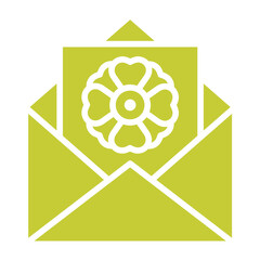 Greeting Card Vector Icon Design Illustration