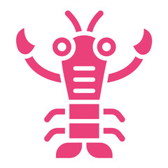 Lobster Vector Icon Design Illustration