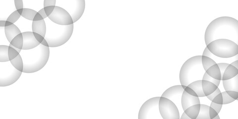 Abstract white geometric overlapping circle background with shadow. Vector circles template vector design. white background texture, Xmas, backdrop, lights, wallpaper design.	
