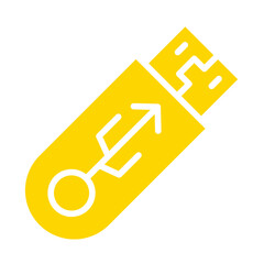 Pendrive Vector Icon Design Illustration