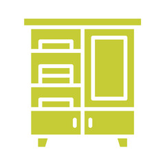 Fototapeta premium Dressing Room Vector Icon Design Illustration