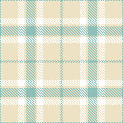 Light Pale Seamless Tartan with Cool Greyish Teal accents Textile Design