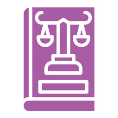 Fototapeta premium Company Law Vector Icon Design Illustration