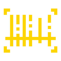 Obraz premium Barcode Scanning Vector Icon Design Illustration