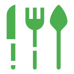 Fototapeta premium Cutlery Vector Icon Design Illustration
