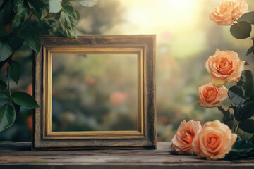Luxury Photo Frame with Blank Space