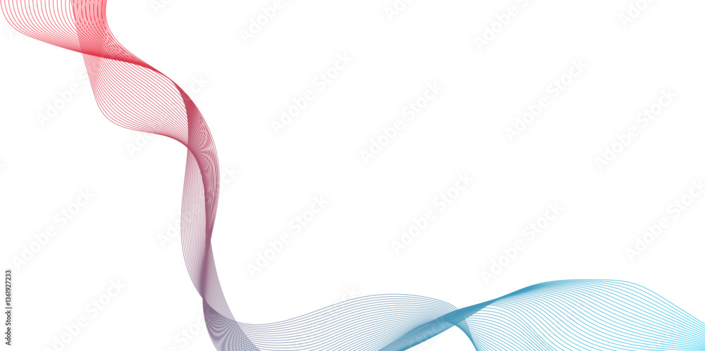Poster abstract rainbow waves on soft pastel background, technology concept abstract coloreful wave line, m
