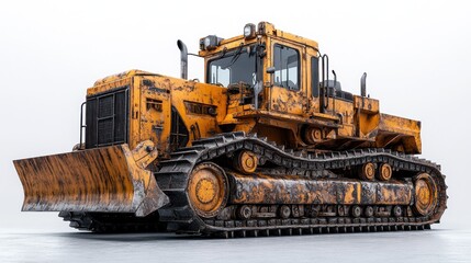 Fototapeta premium Rusty Bulldozer: A Powerful Machine of Construction