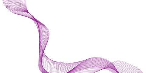 abstract Purple wave line background futuristic technology concept. vector illustration colorful gradient blue purple pink on white background, Purple smoke on white background.