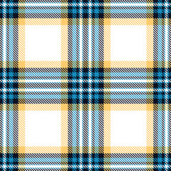 Dusty Nice Blue and Light Dark Seamless Tartan Textile Design