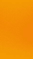 Vertical background of orange and yellow halftone dots. Suitable for comics, prints, posters, etc.