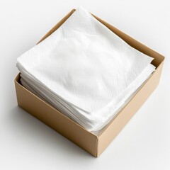 Napkin box, isolated on white background