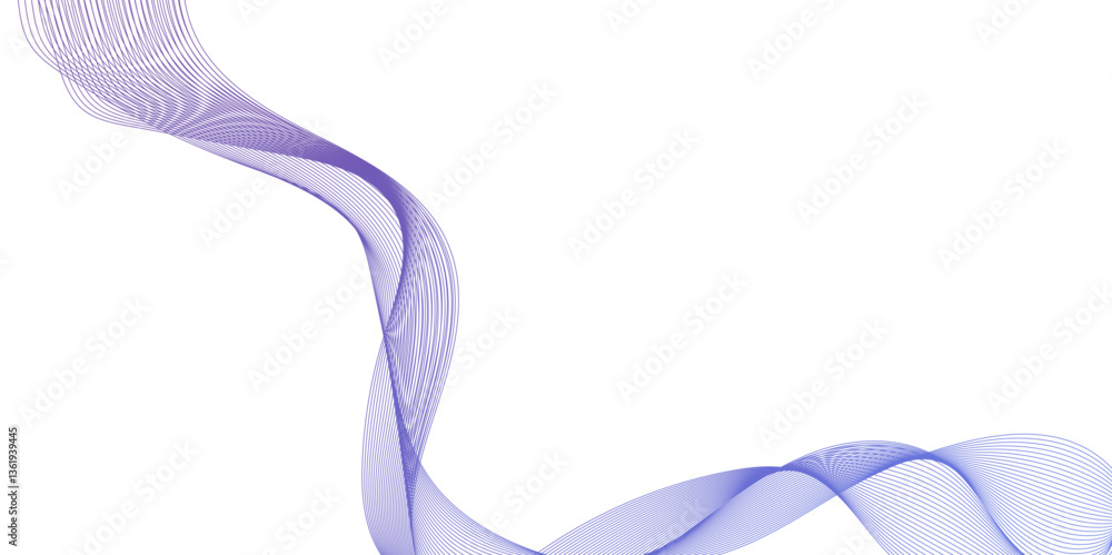 Canvas Prints dynamic flowing wave lines design element, abstract blue wave line background, modern abstract glowi