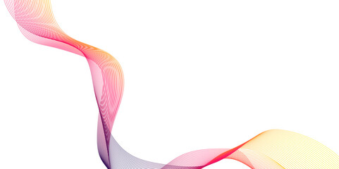 Abstract modern golden pink lines background, , Dynamic sound wave isolated on white background, Design of Websites and Landing Pages.	