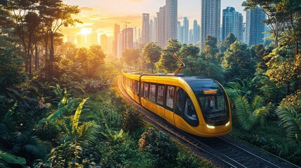 Futuristic Public Transport System Utilizing Biofuel in Urban Setting