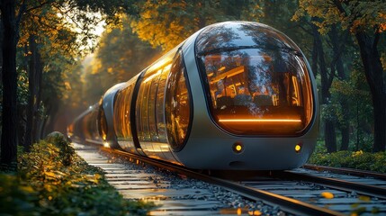 Futuristic Public Transport System Powered by Biofuel in Green Environment