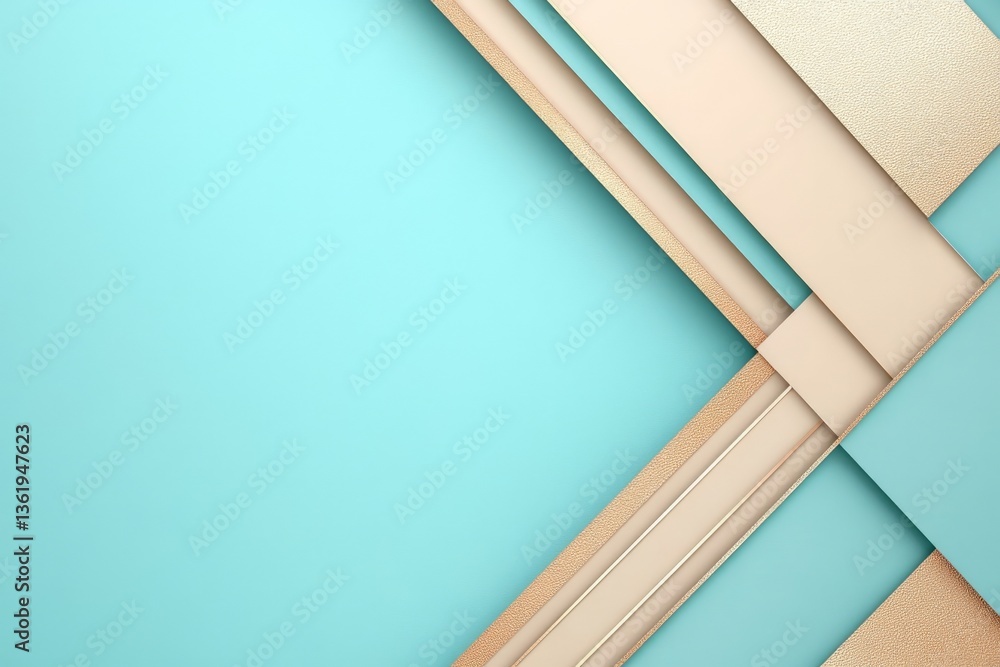 Poster minimalist composition of geometric shapes and textures in soothing colors with a modern aesthetic