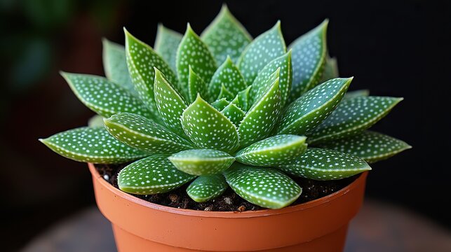 gasteria succulent in an orange pot featuring unique mottled green leaves a compact plant ideal for indoor decor,succulent collections