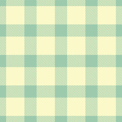Metallic Pale Teal Seamless Tartan with Pale Egg Shell accents Textile Design