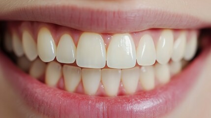 Fototapeta premium Patient experiences professional teeth whitening treatment at dental clinic in the morning
