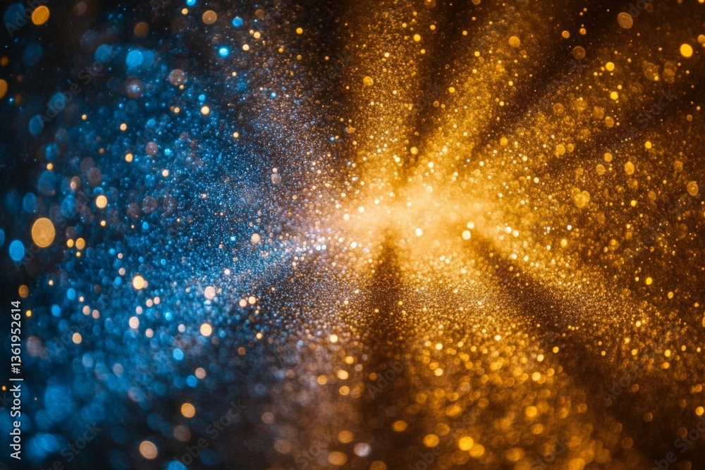 Aufkleber colorful particles swirl in a cosmic dance creating a stunning abstract visual effect