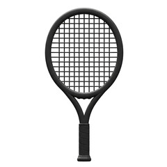 3D Tennis Racket Emblem