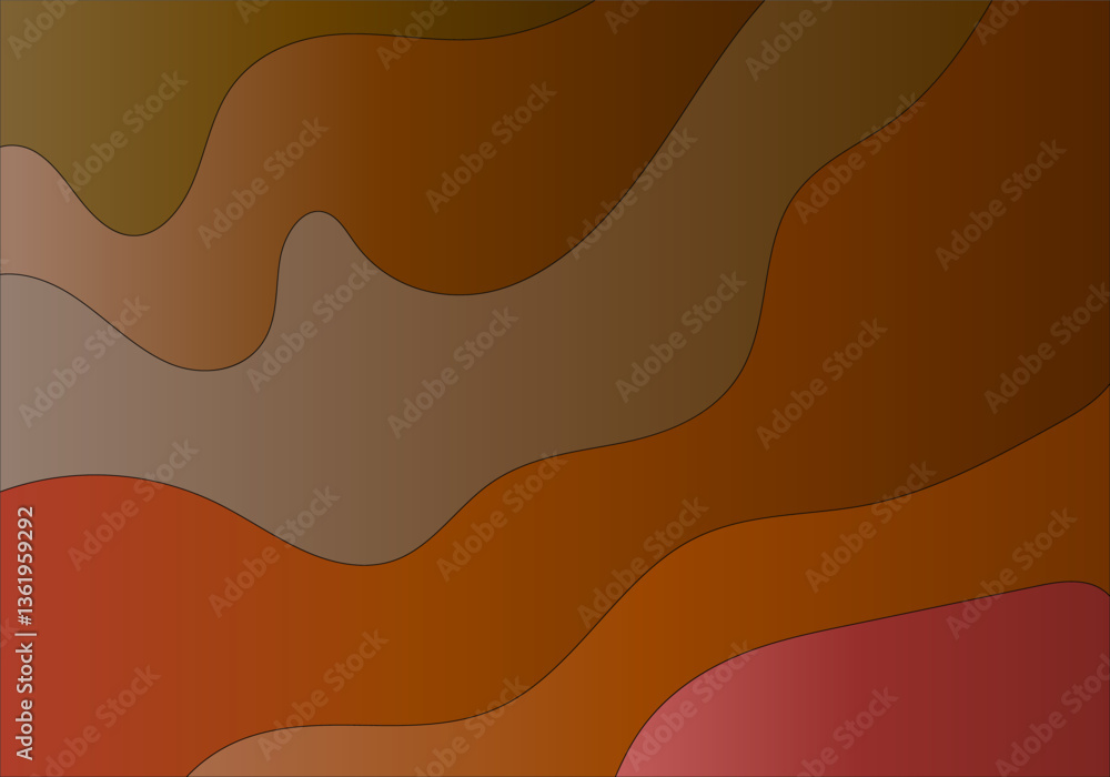 Fototapete yellow red brown abstract gradient background laid out on vertical color lines