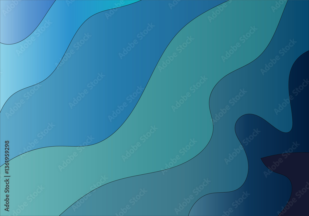 Poster blue and purple abstract gradient background broken into vertical color lines