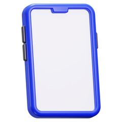 blank smartphone suitable for digital marketing, technology, communication concepts in design projects, website and social media
