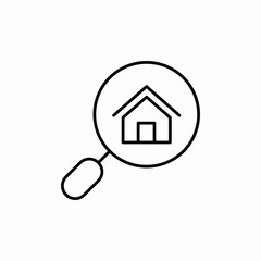 House search finder icon vector sign