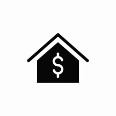 Real estate price icon vector sign