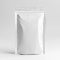 White doypack, isolated on white background