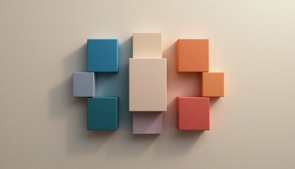 Modern abstract art installation indoor gallery graphic design minimalist environment eye-level viewpoint contemporary aesthetic for visual impact