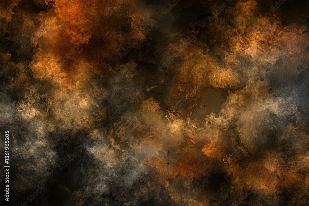 Aufkleber a textured abstract image featuring warm, earthy tones, blending dark and light areas, creating a dy