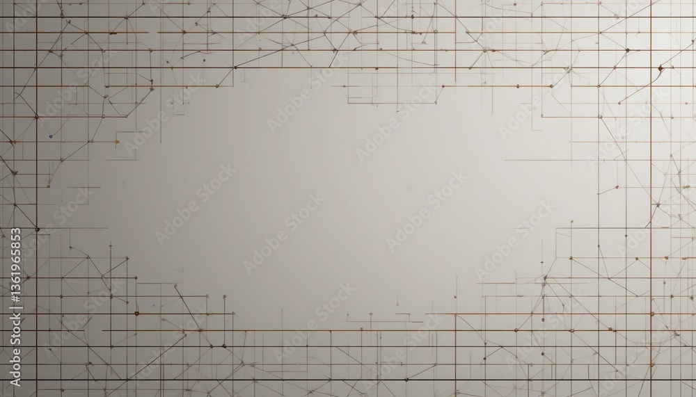 Aufkleber abstract geometric design featuring lines and nodes digital art modern setting minimalist environmen