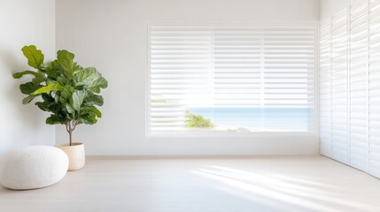 Bright, airy room with ocean view