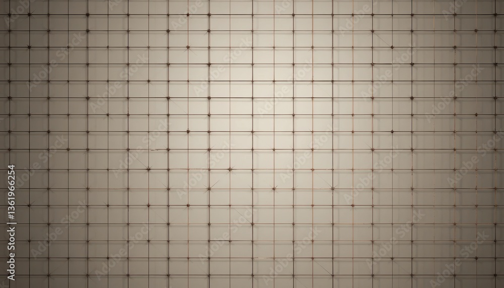 Poster grid pattern design abstract concept digital art studio environment top-down viewpoint minimalist ae