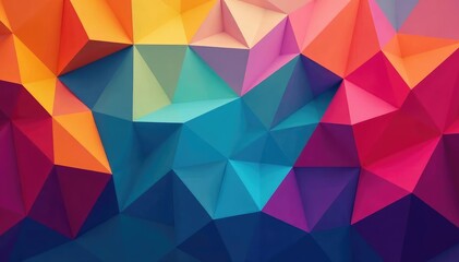 Fototapeta premium Abstract geometric shapes forming a cohesive grid , vector, orange