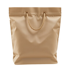 Brown Paper Bag with Handles High Resolution Transparent Background